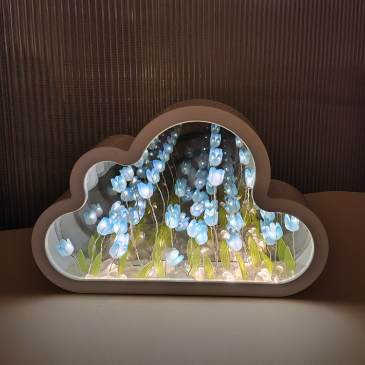 Cloud Tulip Night Light DIY Mirror