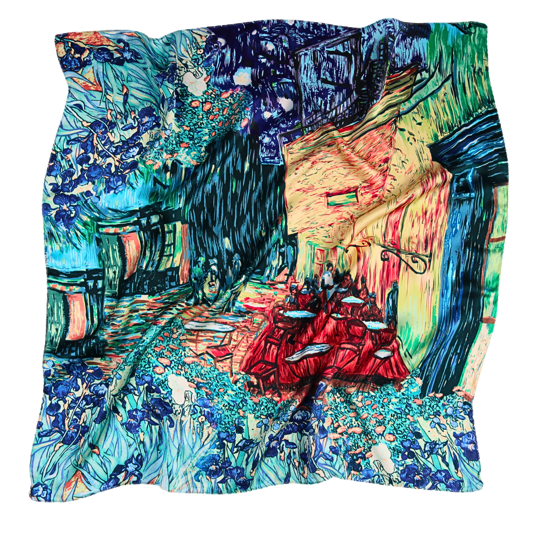 Impressionism Painting Silk Bandana Scarf