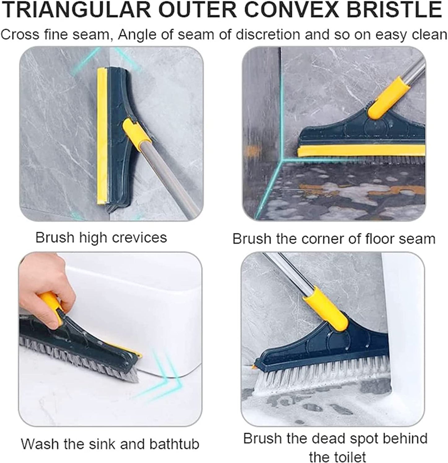 2 in 1 Floor Scrub Brush