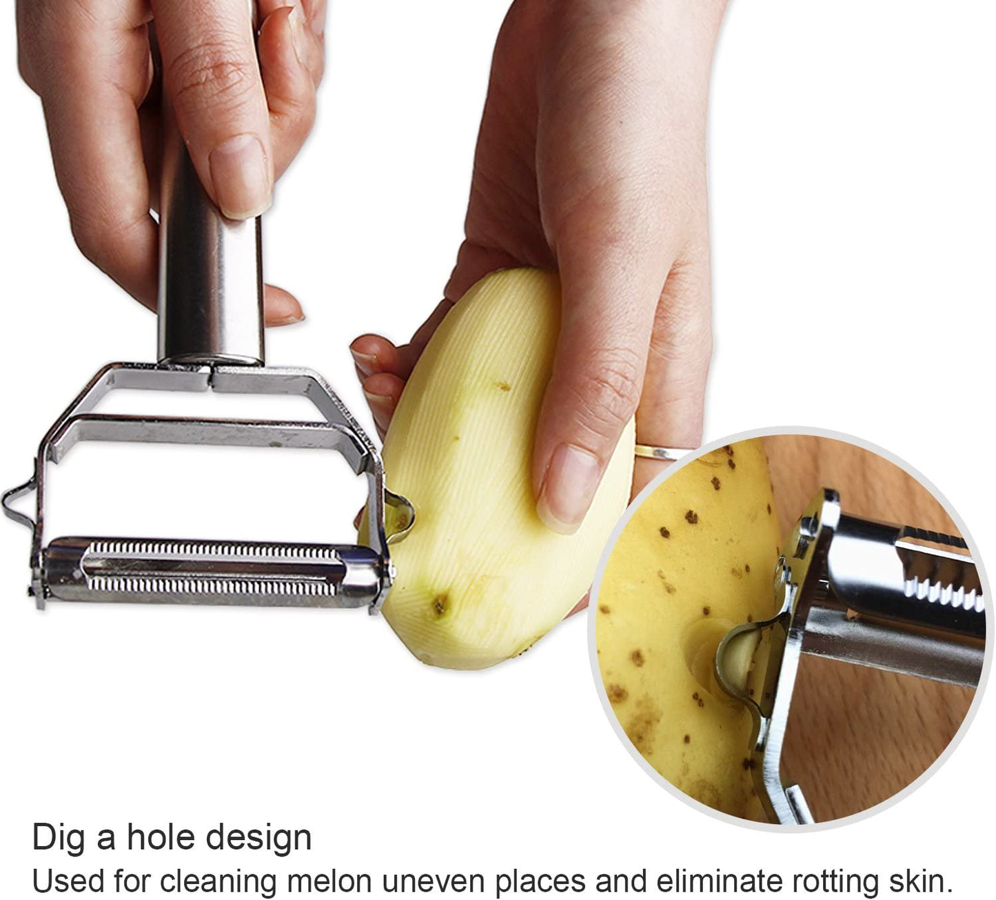 Stainless Steel Multi-functional Vegetable Peeler