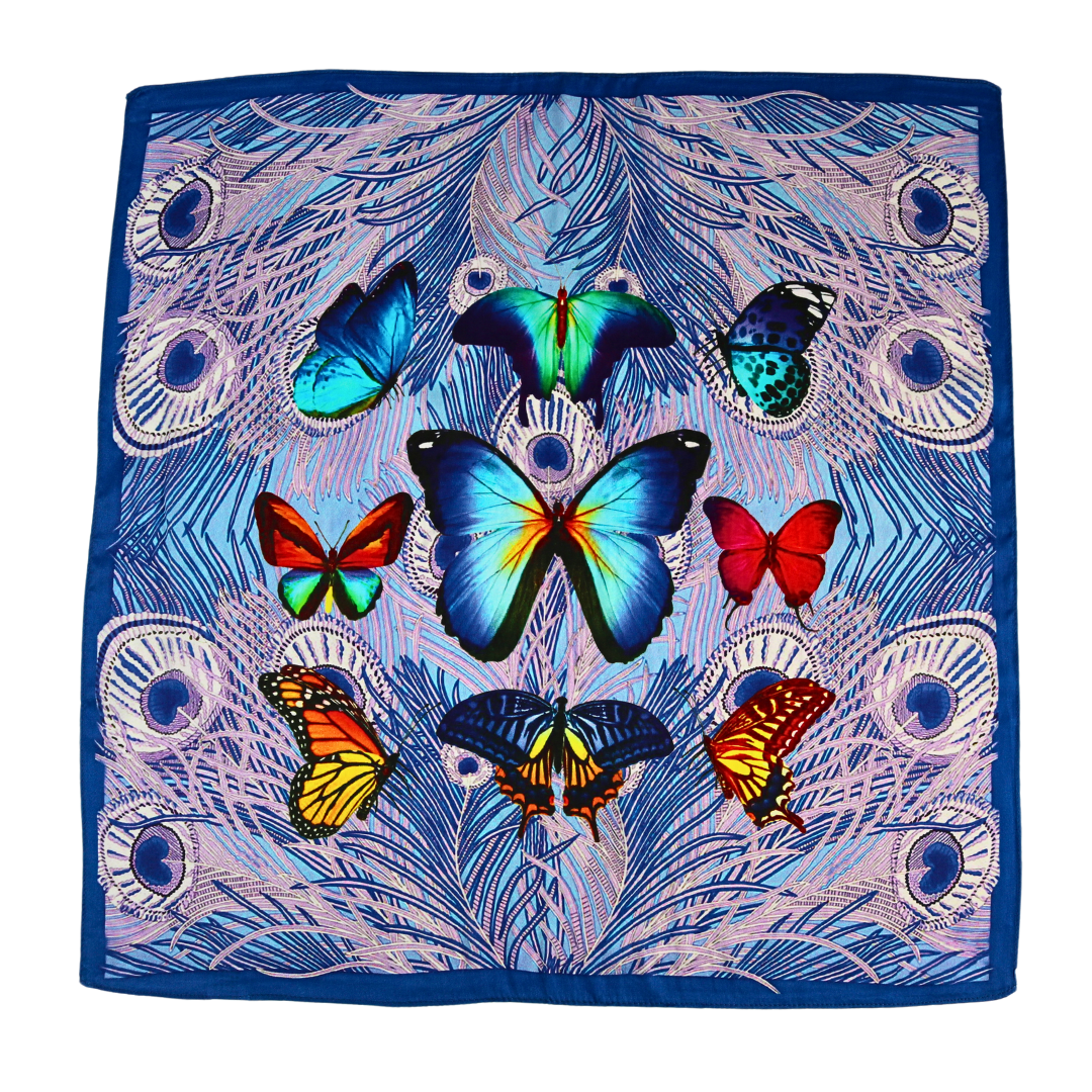 Butterfly Silk Bandana Scarves