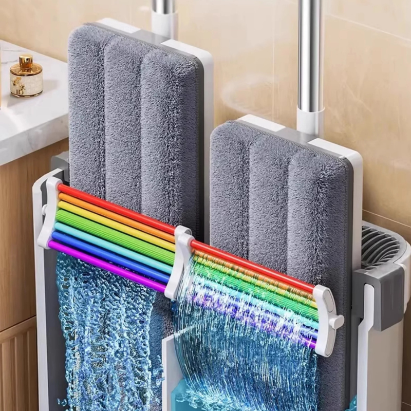 2-in-1 Flat Mop Bucket Set for Home