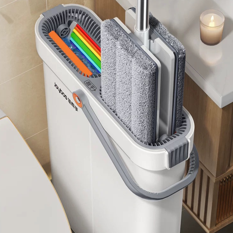 2-in-1 Flat Mop Bucket Set for Home