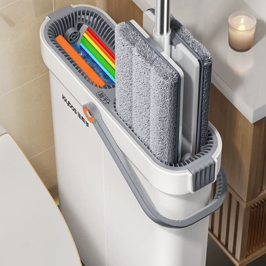2-in-1 Flat Mop Bucket Set for Home
