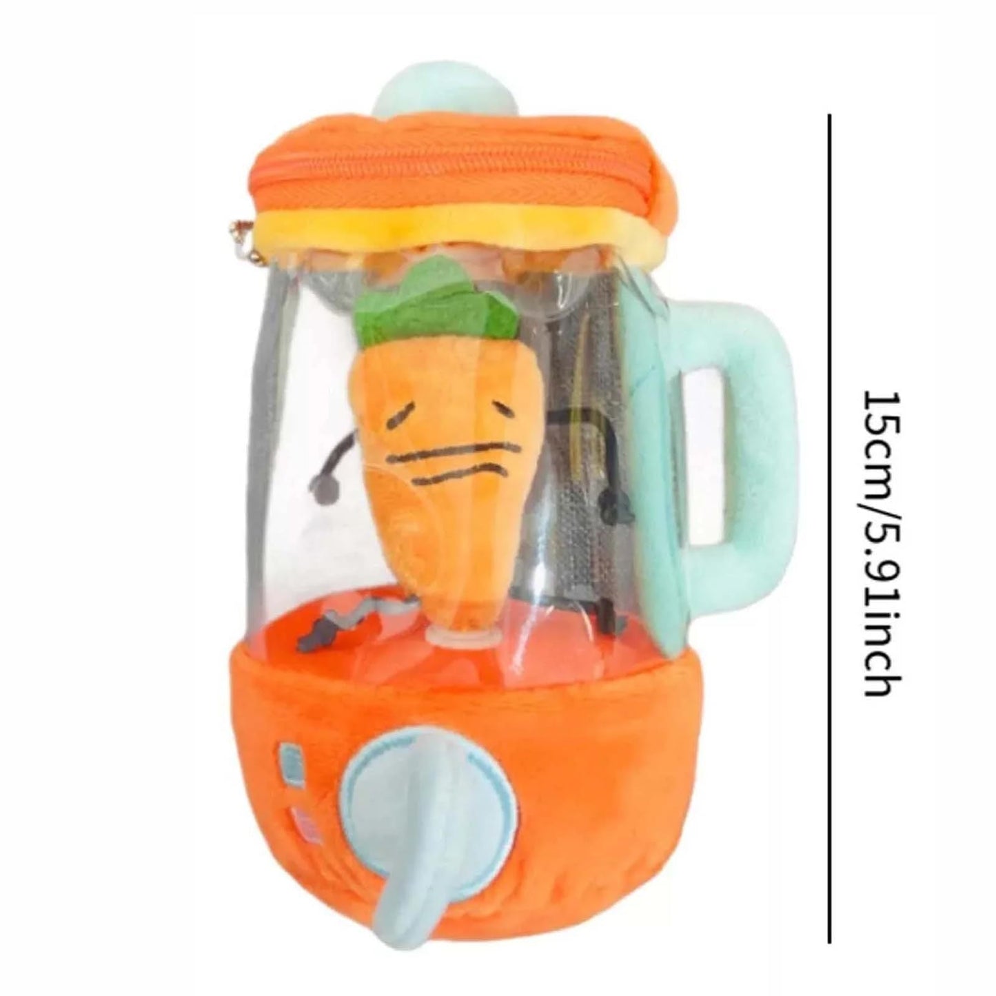 Plush Carrot Juicer Blender Toy
