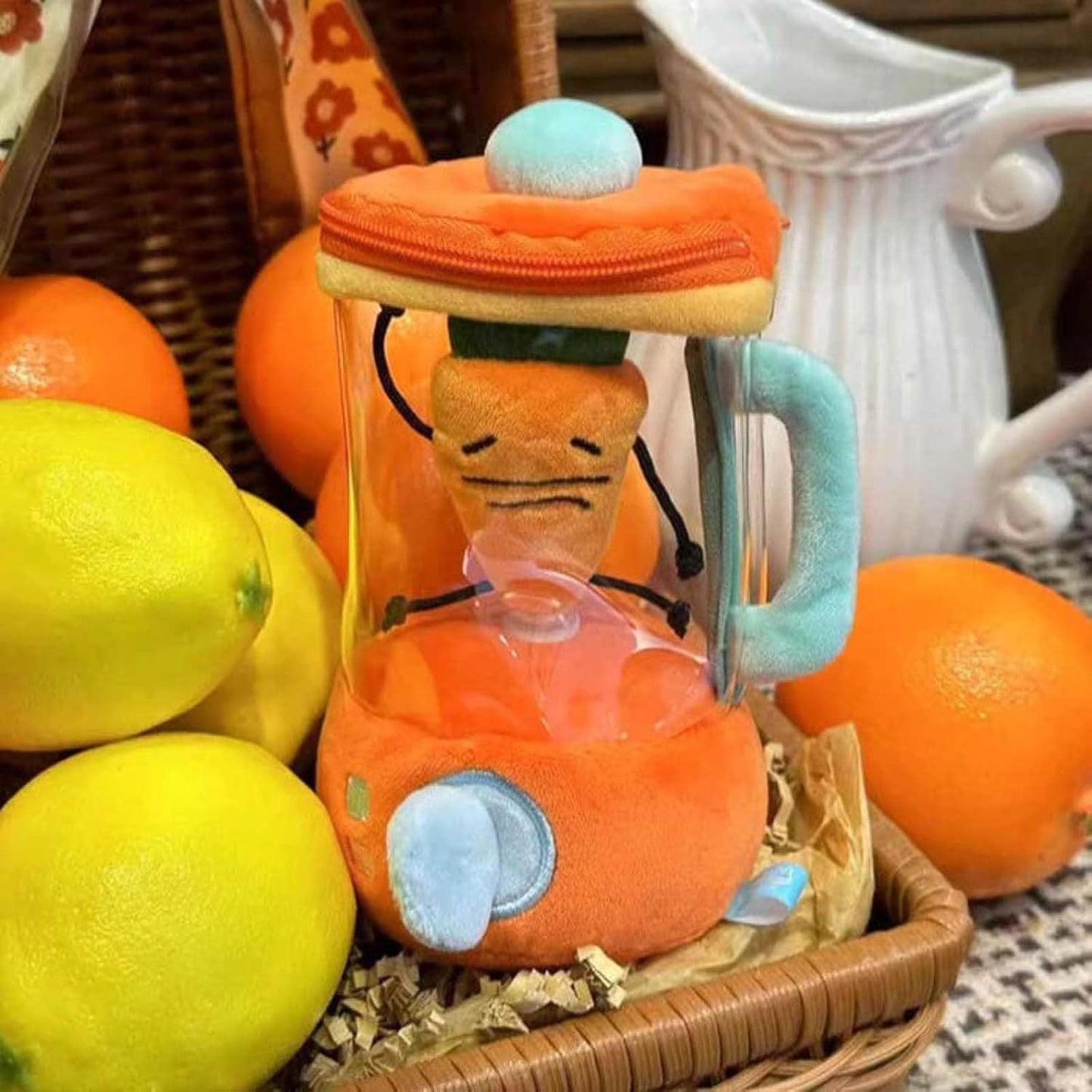 Plush Carrot Juicer Blender Toy