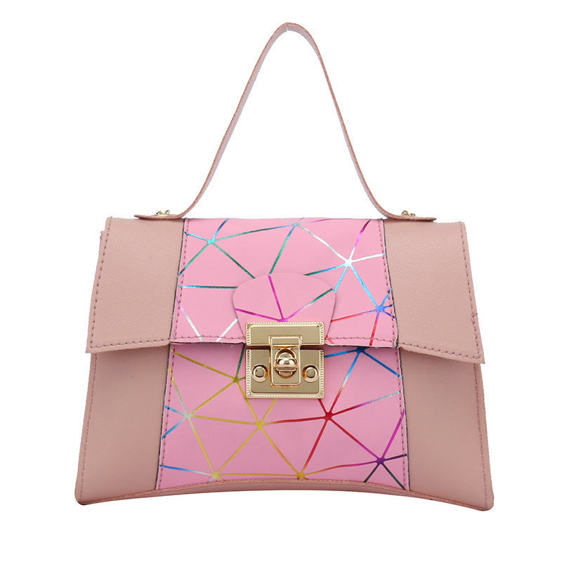 Gradient Small Square Bag Laser Chain Shoulder Bag