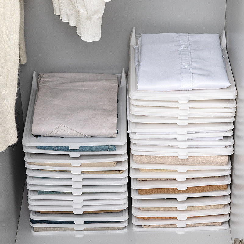 Stackable Clothes Organizer Boards for Folded Clothes