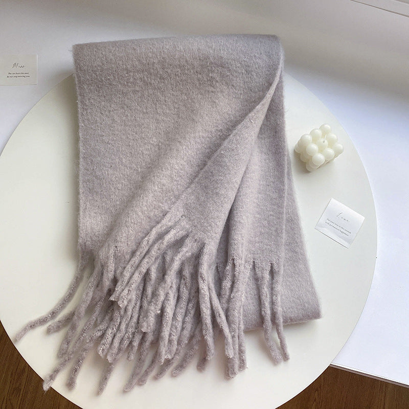 Cozy Chunky Solid Color Winter Scarves