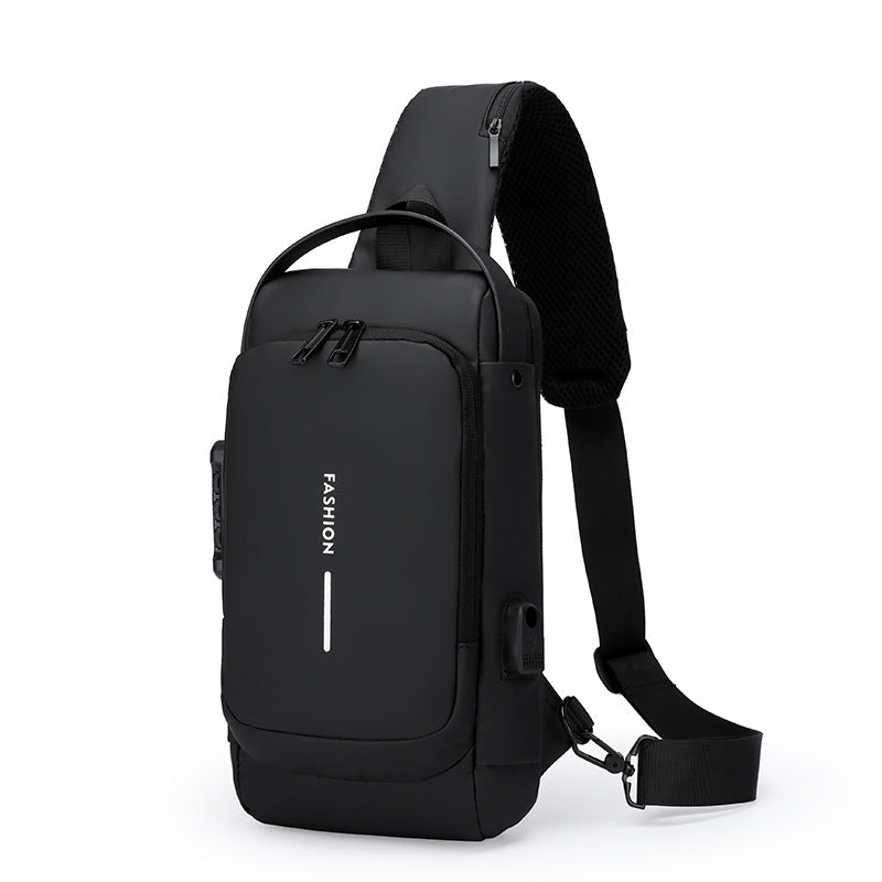 Men's Chest Bag Password Lock Anti-theft Waterproof Shoulder Bags