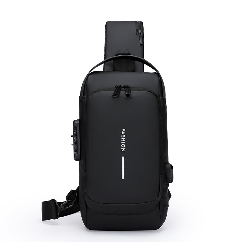 Men's Chest Bag Password Lock Anti-theft Waterproof Shoulder Bags