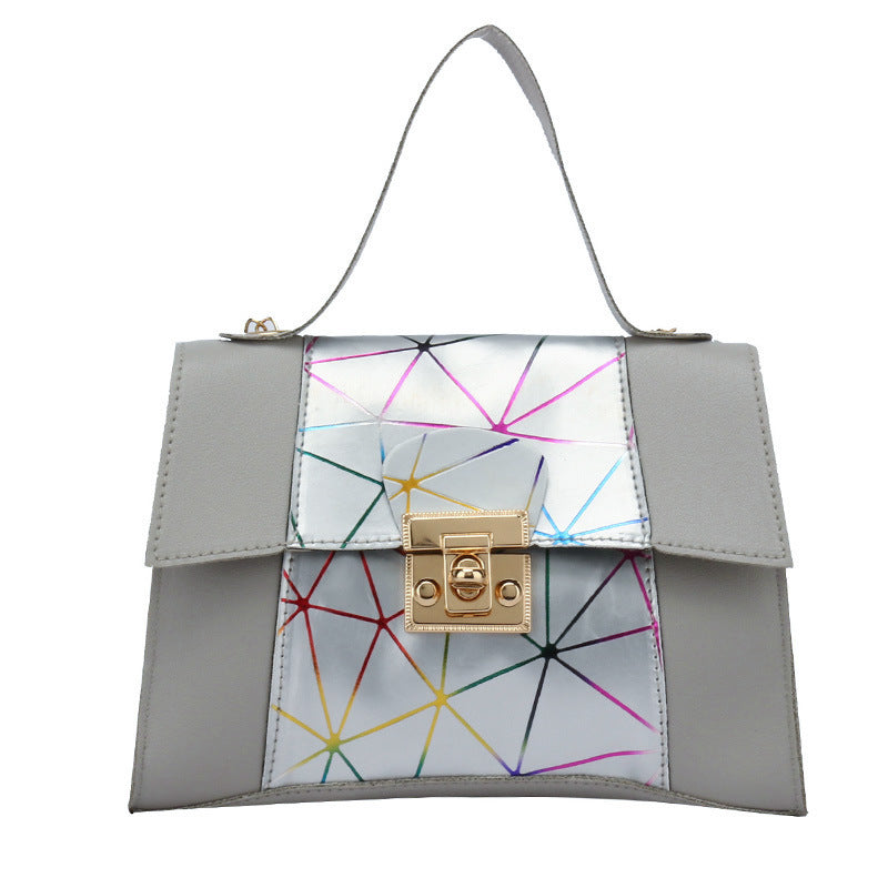 Gradient Small Square Bag Laser Chain Shoulder Bag