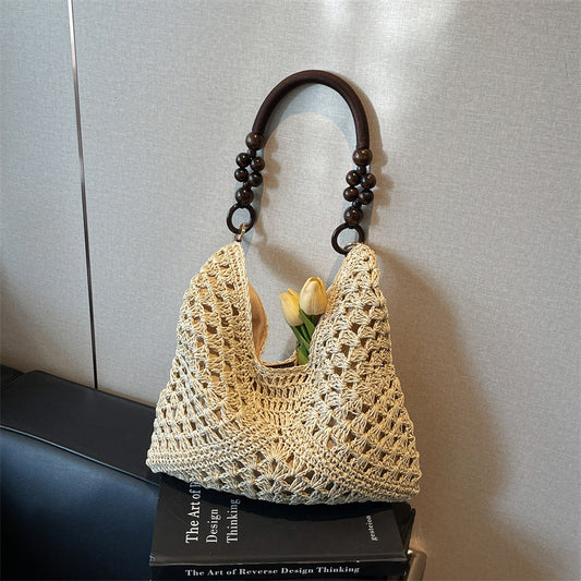 Woven Bag Women Summer Large Capacity Tote Beach Bag