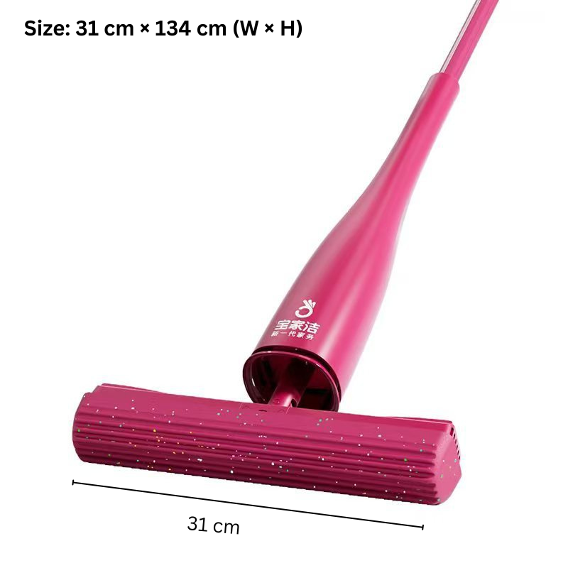 Long Handle Self Wringing Sponge Mop Wet Dry Floor Cleaning Tool