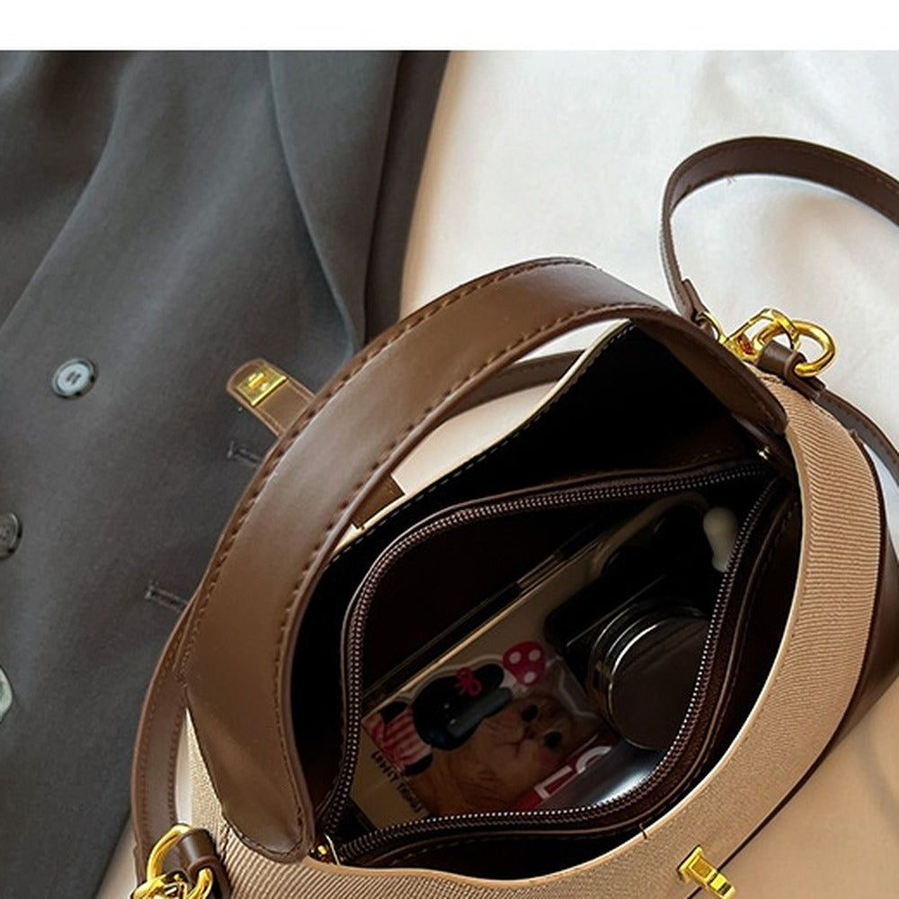 Inside of the hobo bag with zip pocket