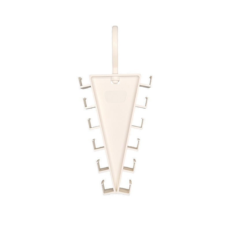 V-Shape Non-Crush Hanger with 12 Storage Hooks