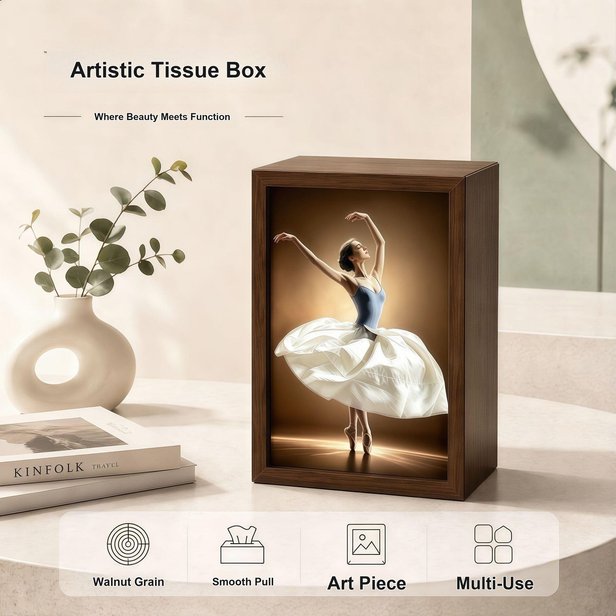 Ballet Girl Tissue Box
