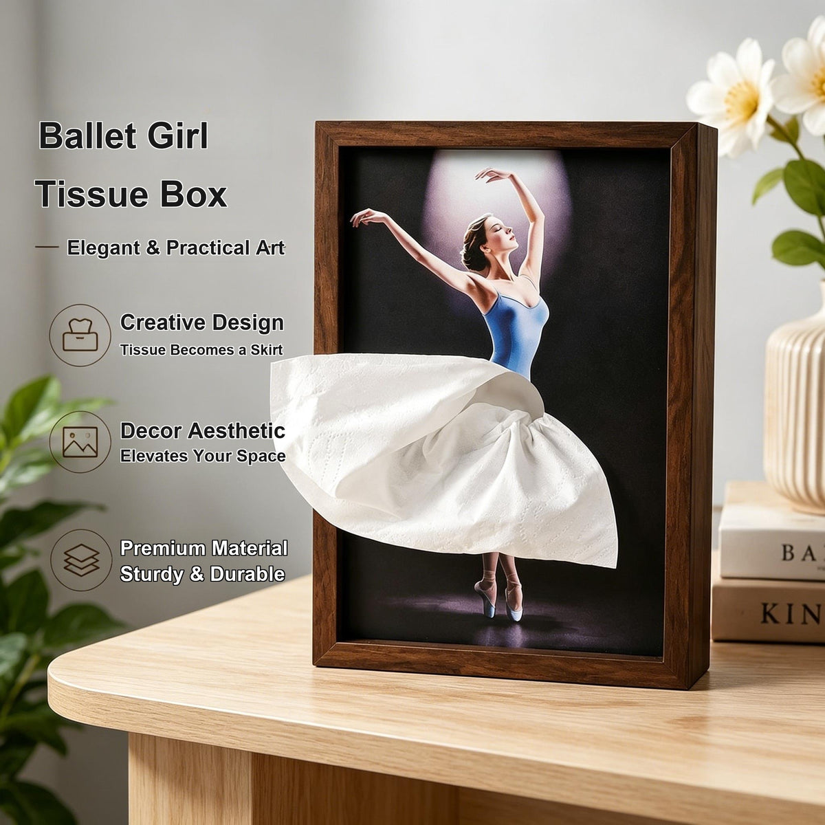 Ballet Girl Tissue Box