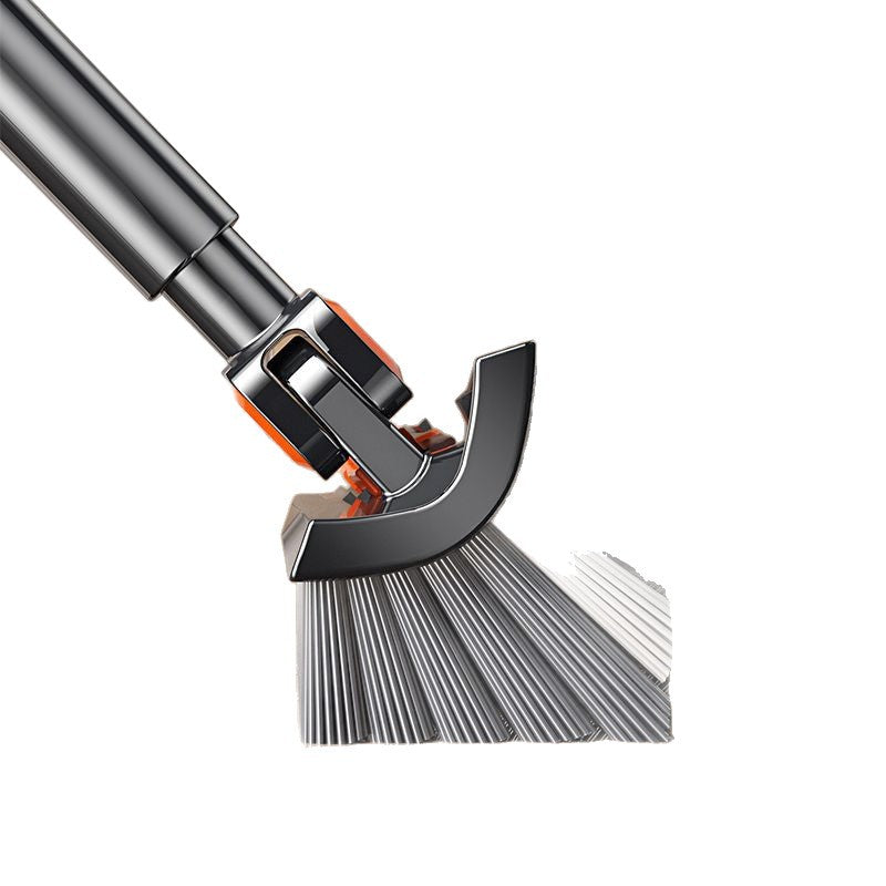 V-Shape Double-Sided Tile & Grout Scrub Brush, 49-Inch Extendable Handle