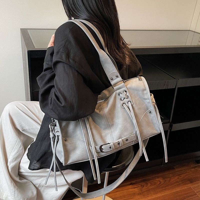 Moto Buckle Tote Bag for Women