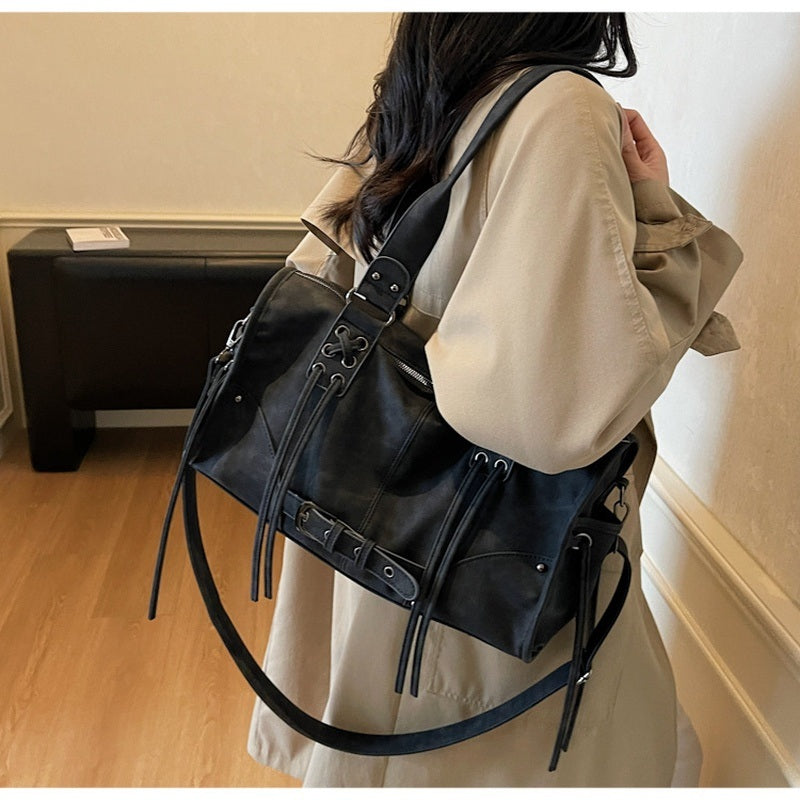 Moto Buckle Tote Bag for Women