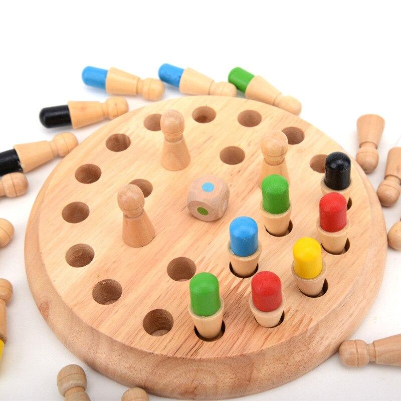 Wooden Memory Chess Game