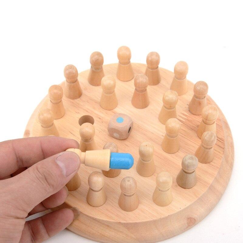 Wooden Memory Chess Game