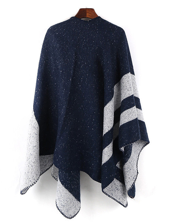 Navy Stripe Cape