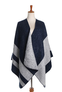 Navy Stripe Cape