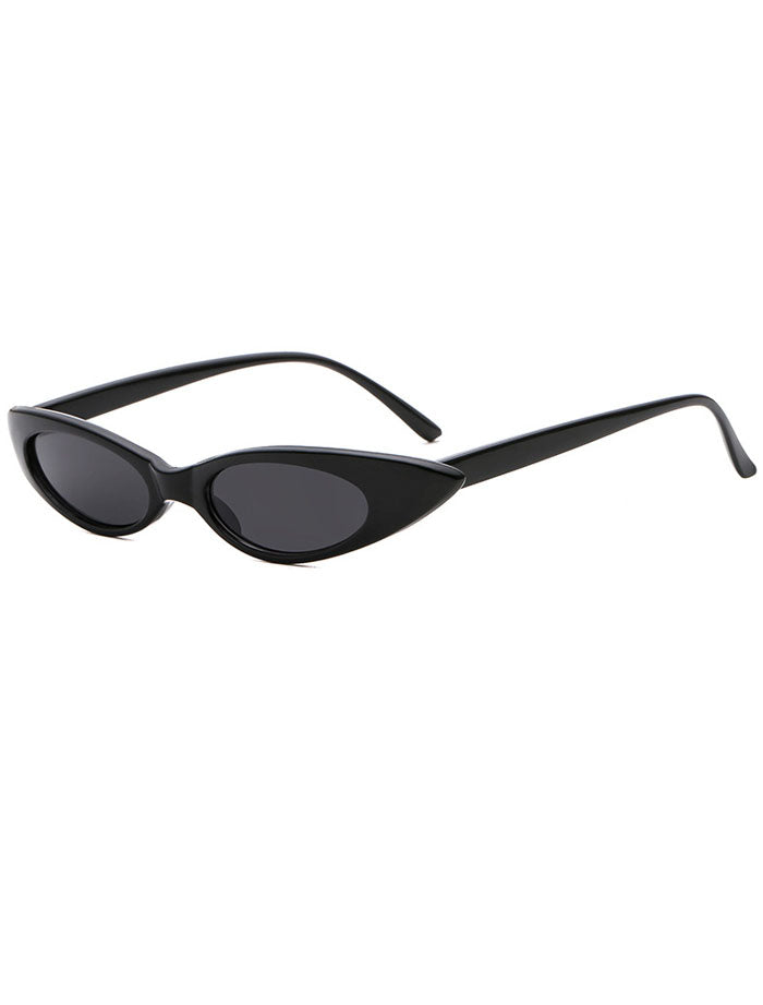 Retro 90's Small Oval Cat Eye Sunlasses