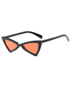 Retro Triangle Cat Eye Colored Lens Sunglasses