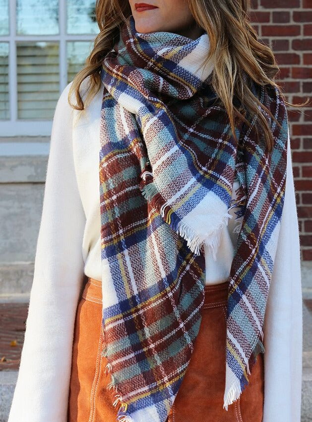 Bulk sales plaid scarves