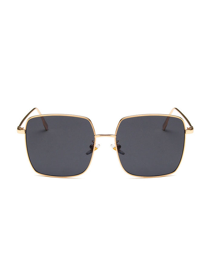 Chic Modern Slim Metal Frame Sunglasses