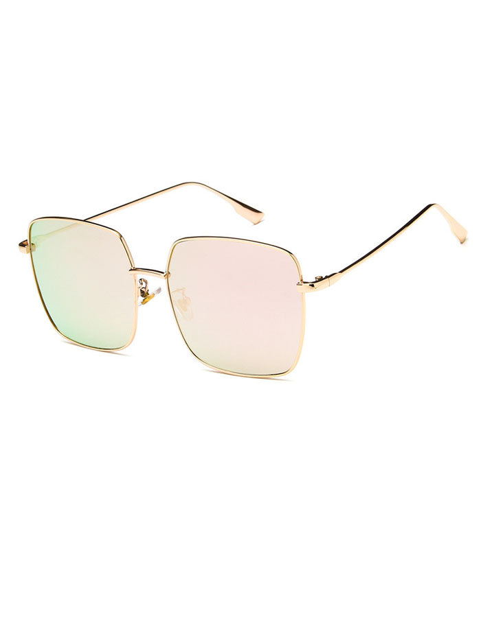 Chic Modern Slim Metal Frame Sunglasses
