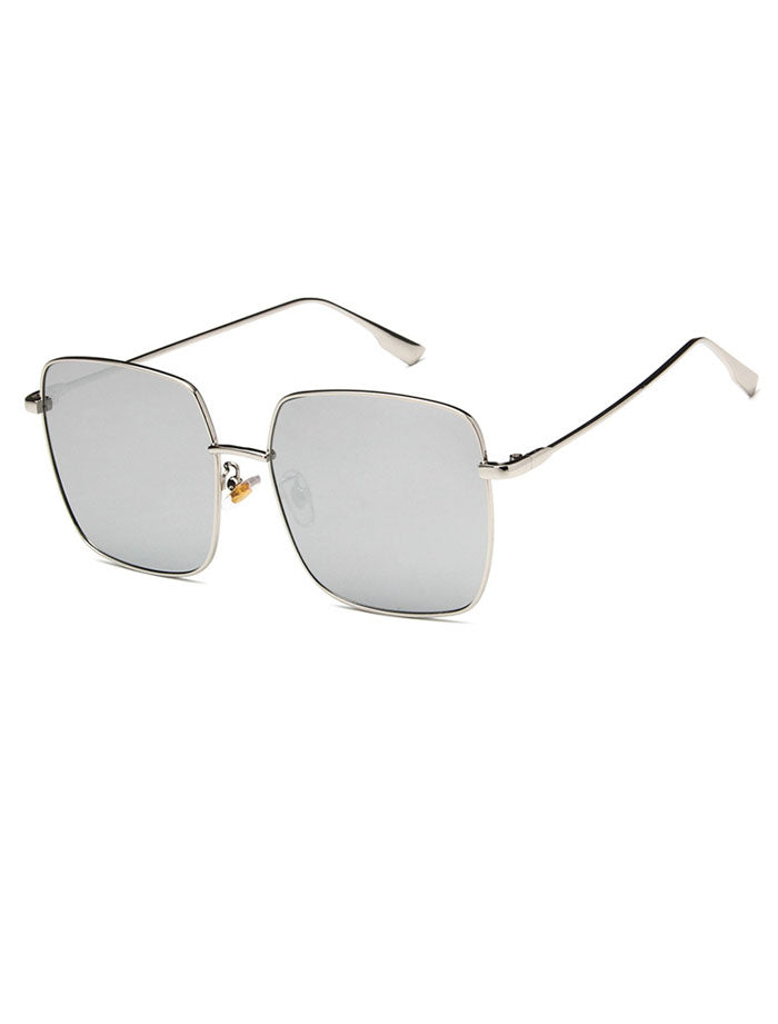 Chic Modern Slim Metal Frame Sunglasses