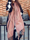 Chunky Oversized Grid Scarves