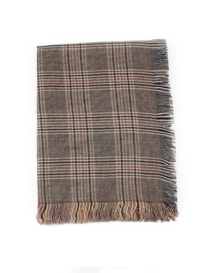 Women's Fall Winter Plaid Check Scarves
