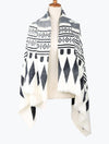 Geometric Ink Blanket Scarves