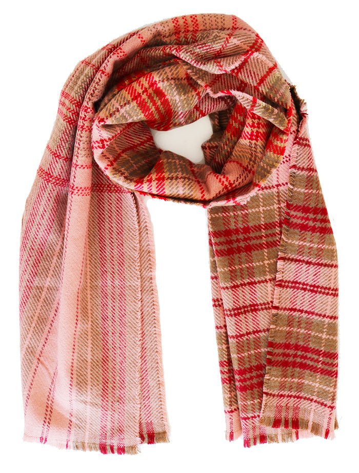 Check Scarf Orange