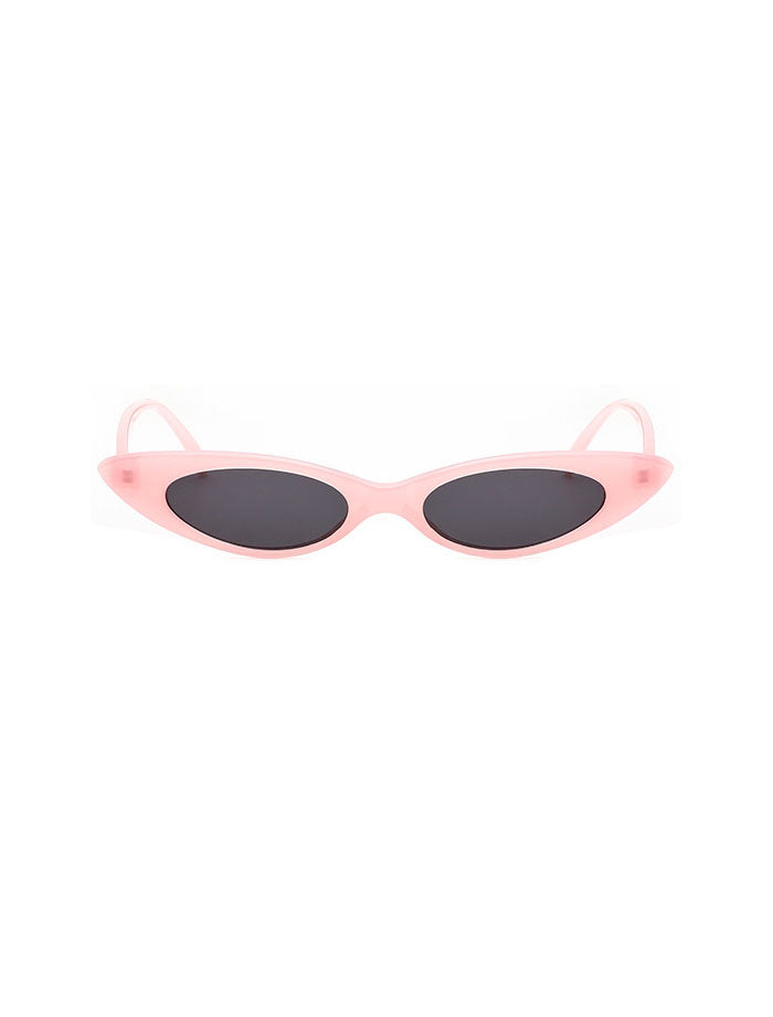 Retro 90's Small Oval Cat Eye Sunlasses
