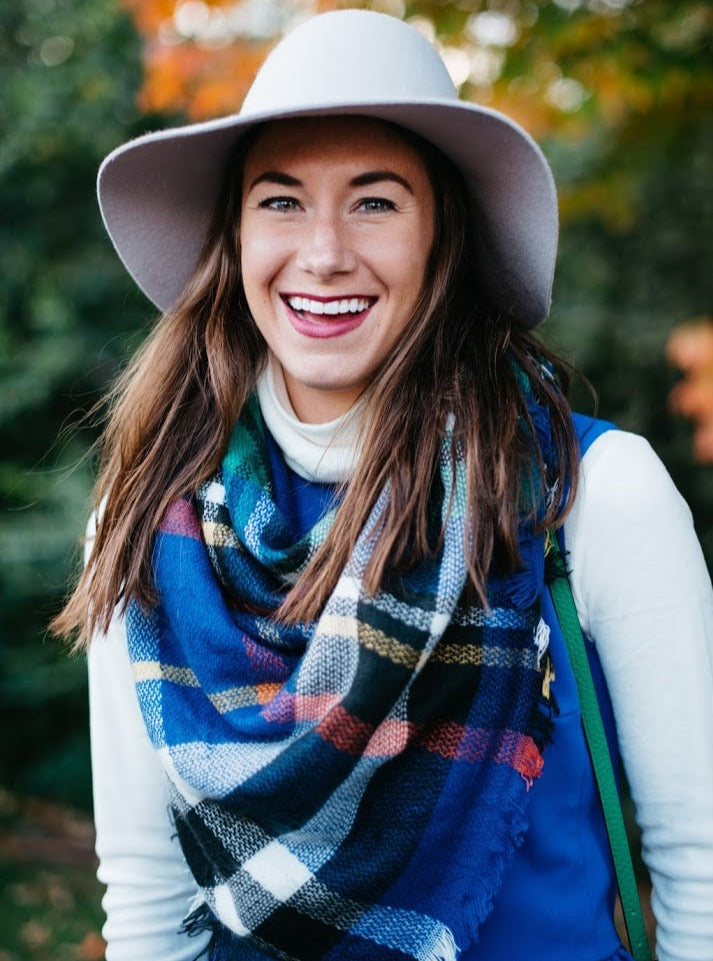 Plaid Blanket Scarf