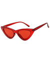 Retro 90's Cat Eye Clear Frame Sunglasses --- Four Colors