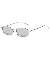 Retro 1990's Rectangle Mirrored Sunglasses