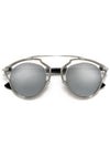 Fashion Cateye Polarized Sunglasses Silver