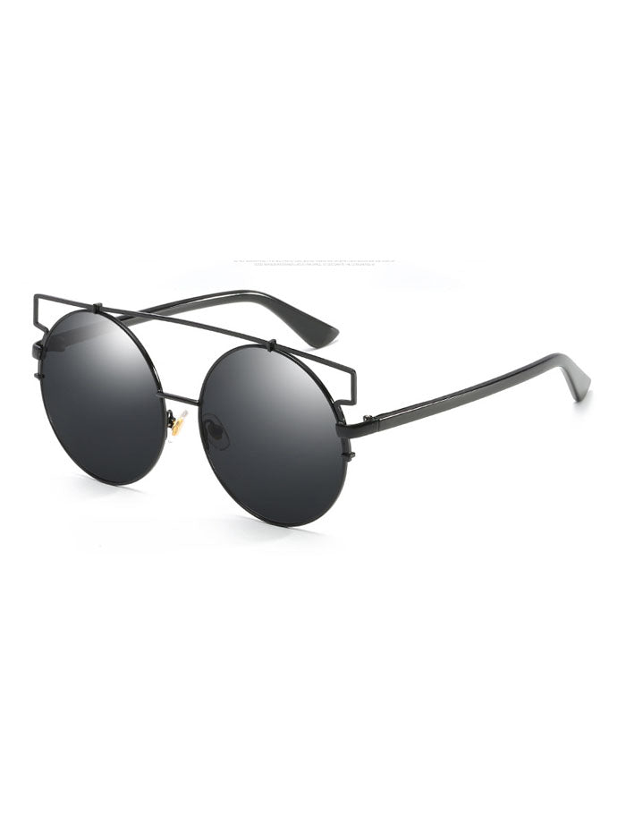 Flat Front Metal Aviator Sunglasses