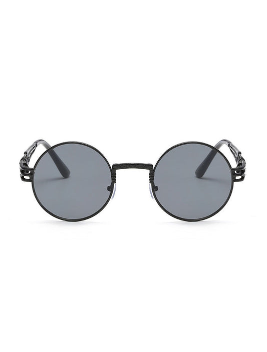 Iconic Flat Front Round Aviator Sunglasses