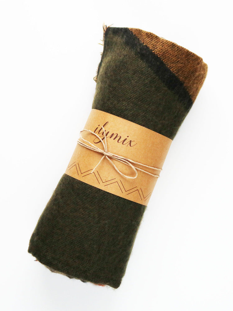 Diamond Geometric Scarf Dark