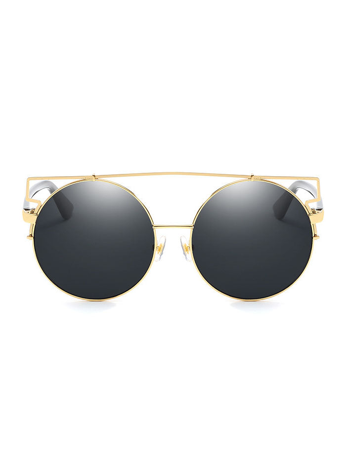 Flat Front Metal Aviator Sunglasses