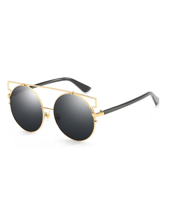 Flat Front Metal Aviator Sunglasses