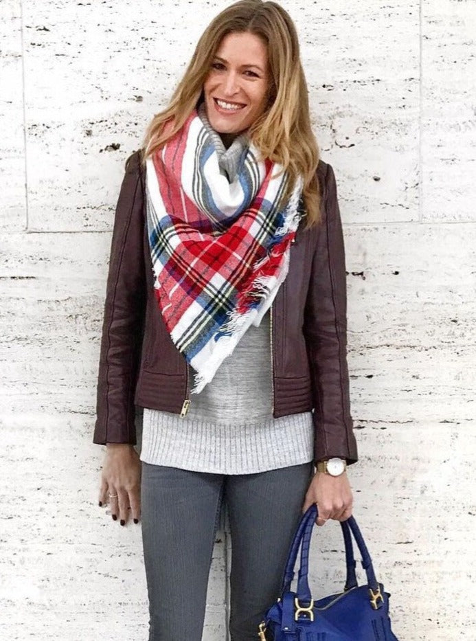 how to wear a blanket scarf